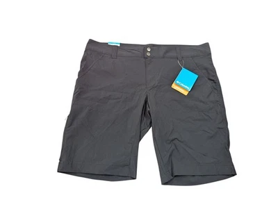 New Columbia Shorts Womens 16 Black Omni Shield Saturday Trail Long Active Fit - Image 1 of 4