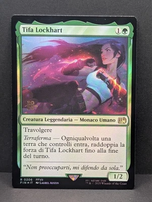 Tifa Lockhart FOIL MTG Magic Gathering FFVII Final Fantasy 7 Prerelease ITALIAN - Image 1 of 2