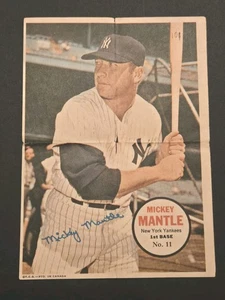 Scarce 1967 O-PEE-CHEE Poster Inserts #11 Mickey Mantle  - Picture 1 of 11