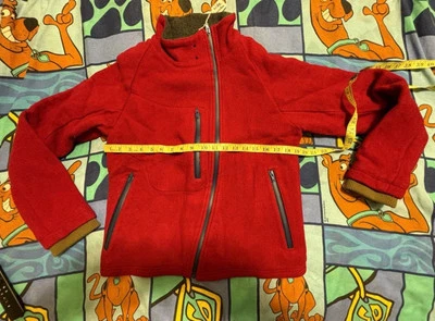 RARE VINTAGE JAPANESE BRAND UNISEX CURVED ZIP HEAVY WOOL BOMBER SIZE 1 Small Zip - Image 1 of 4