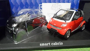SMART Cabrio Noir/Gris ou rouge/gris cabriolet 1/18 KYOSHO 09101R voiture miniat - Picture 1 of 1