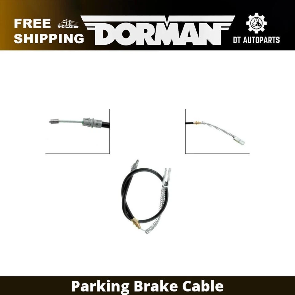 For 1984-1989 Lincoln Mark VII Dorman Parking Brake Cable 1985 1986 1987 1988 - Image 1 of 4