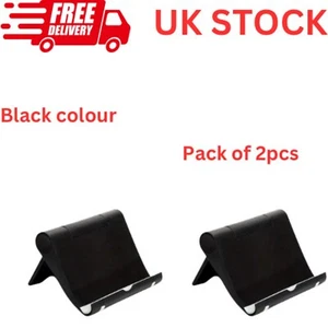 2 Adjustable Phone Stand – Portable Foldable Holder for Smartphones & Tablets - Picture 1 of 6