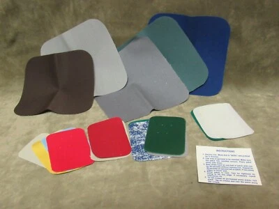 Vintage 1970's Various Color Cloth Clothes Patches Iron-on Type Cotton Fabric - Image 1 of 3