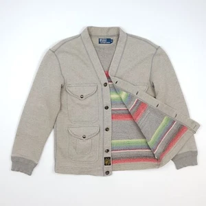 Polo Ralph Lauren Sportsman Cardigan Small Men Jacket Serape Grey Field Utility - Picture 1 of 21