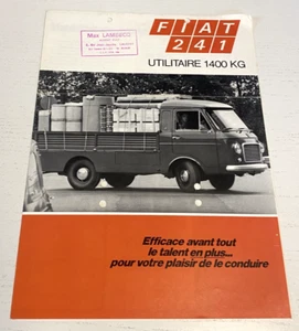 Verkaufsprospekt Fiat 241 Nutzfahrzeug 1400 kg - undatiert - schöner Zustand. - Bild 1 von 3