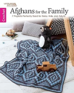 Crochet Pattern Book AFGHANS For The FAMILY ~ 7 Designs ~ Baby, Kids & Adults - Picture 1 of 9