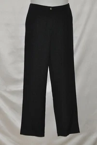 Linea by Louis Dell'Olio Fly Front Pants Regular Fit Size 8 Black - Picture 1 of 2
