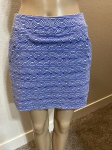 Falda Talbots Petites para mujer talla P azul blanco elástica Skort - 037 - Imagen 1 de 8