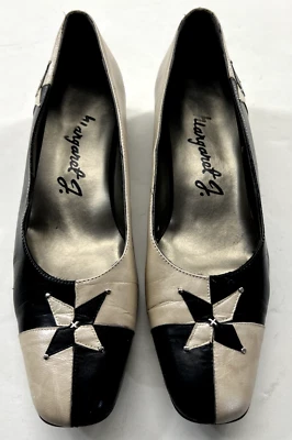 Zapatos Margaret Jerrold Talla 8.5 N Negro Plata Geométricos - 2836 Foto 1 de 4