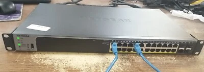 NetGear ProSafe GS728TPv2 24-Port GIGABIT POE+ SMART MANAGED PRO SWITCH W/ 4 SFP - Image 1 of 4