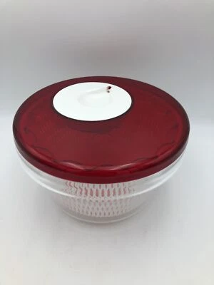 Guzzini Insalatiera Ø28x18cm Rosso Trasparente, Kitchen Active Design, Italia - Immagine 1 di 4