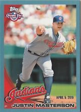 JUSTIN MASTERSON 2010 Topps Opening Day # 50 BLUE PARALLEL SERIAL # 1311/2010