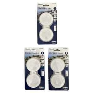 Westek Battery Operated LED Ultra-Thin Puck Lights, 50 Lumens (3 Packs) U - Picture 1 of 5