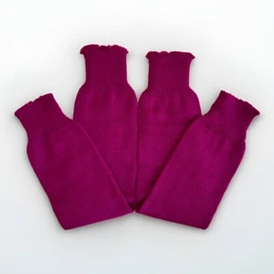 VTG Women's Leg Warmer Socks 80's NOS Acrylic 21" Slouch 90's Magenta OSFA - Picture 1 of 8