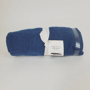 Pottery Barn Indigo Knotted Table Throw 50” Sq - MSRP $99 - Picture 1 of 3