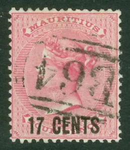 SG Z41 Seychellen. Mauritius gebraucht auf den Seychellen. 17c auf 4d Rose. Sehr fein... - Bild 1 von 1