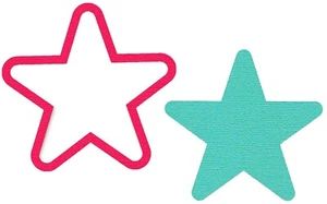 Sizzix Framelits Star 2pc set #665250 Retail $14.99 use with Star Shaker Dome! - Picture 1 of 4