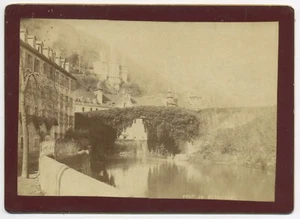 G037 Photographie vintage Pont de Bétharram vers 1880 Albumine De Torres Lourdes - Picture 1 of 2
