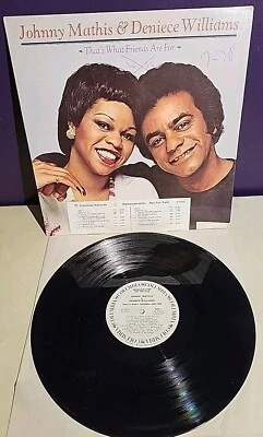Johnny Mathis & Deniece Williams That's What Friends Are For Vinyl LP Promo Copy - Image 1 of 4