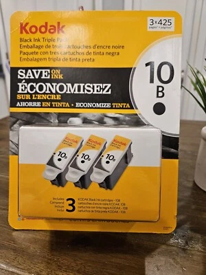 Kodak 10B Black Ink Triple Pack OEM 3 Pk BRAND NEW - Image 1 of 2