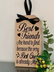 Best Friend Christmas Gift, Gift Tag, Best Friends, - Picture 1 of 6