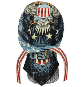Biker Headwrap Danbanna Deluxe Du-Rag Cap Doo Rag Bandana American Iron - Picture 1 of 3