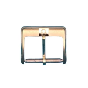 OMEGA Watch Buckle Clasp 16mm Gold Color Stainless Steel - Picture 1 of 10