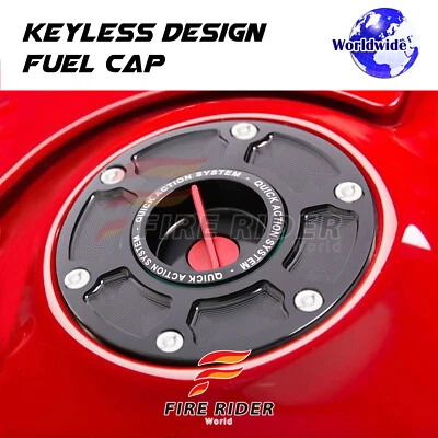 Tapa roja del tanque de combustible de liberación rápida para Ducati Multistrada 1200 15 16 17 Foto 1 de 4
