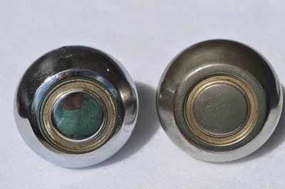 Antique Classic Georgian Round Nickel Plated Solid Brass Door Knobs+Spindle Door - Image 1 of 4