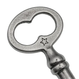 Eisen STERNMOTIV Schlüssel mit massivem Schaft 21/2" - antiker Schlüssel - Ref.k604 - Bild 1 von 5