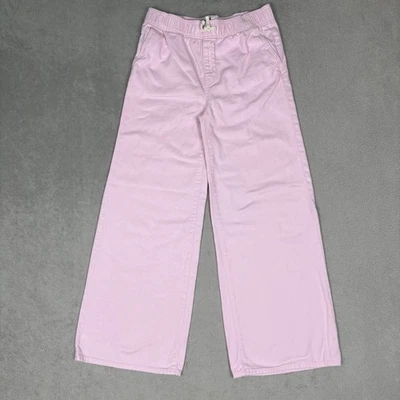 Pantalones de mezclilla antiguos azul marino para niñas tiro alto pierna ancha rosa holgados cordón juvenil XXL 18 USADOS EN EXCELENTE ESTADO Foto 1 de 4