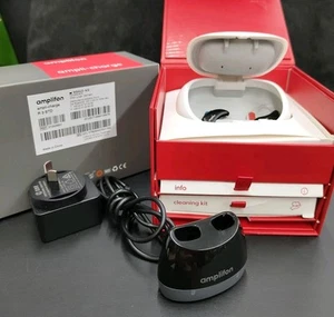 Amplifon Ampli-Charge Hearing Solutions R 3 Std SilverEarphones - Cordless - Picture 1 of 11