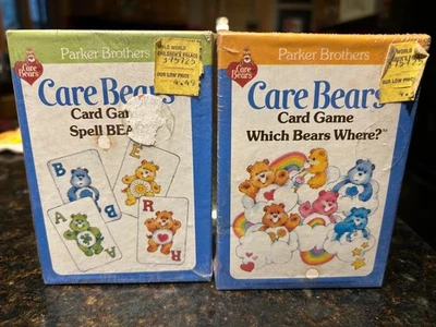 2 Care Bears Card Games Which Bears Where? & Spell Bear Mint in Boxes 1983 - Image 1 of 4