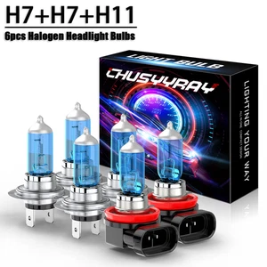 Per Mercedes Benz GL450 07-12 Faro Alogeno Hi Lo Fascio Fendinebbia Lampadine Combo - Foto 1 di 12