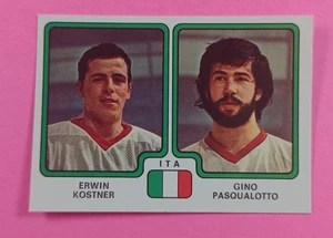 Tarjeta de hockey Erwin K + Gino P 1979 Panini pegatinas #388 Italia - Imagen 1 de 2