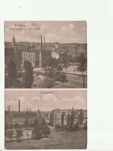 WERDAU...., 2 Ans.: Fichtestr. m. Schlossplatz, Schlossplatz.....s/w AK kl - Picture 1 of 2