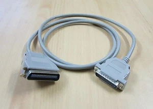 Parallel Druckerkabel Länge  1,0m bis 1,5m Farbe grau - Bild 1 von 5