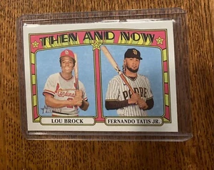 2021 Topps Heritage Then and Now #TN6 Fernando Tatis Jr./Lou Brock - Bild 1 von 2