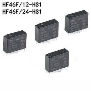 Hongfa-Relais HF46F- 012 024-HS1 12V 24V 5A 4-Pin 12V 24VDC-Leistungsrelais - Bild 1 von 5
