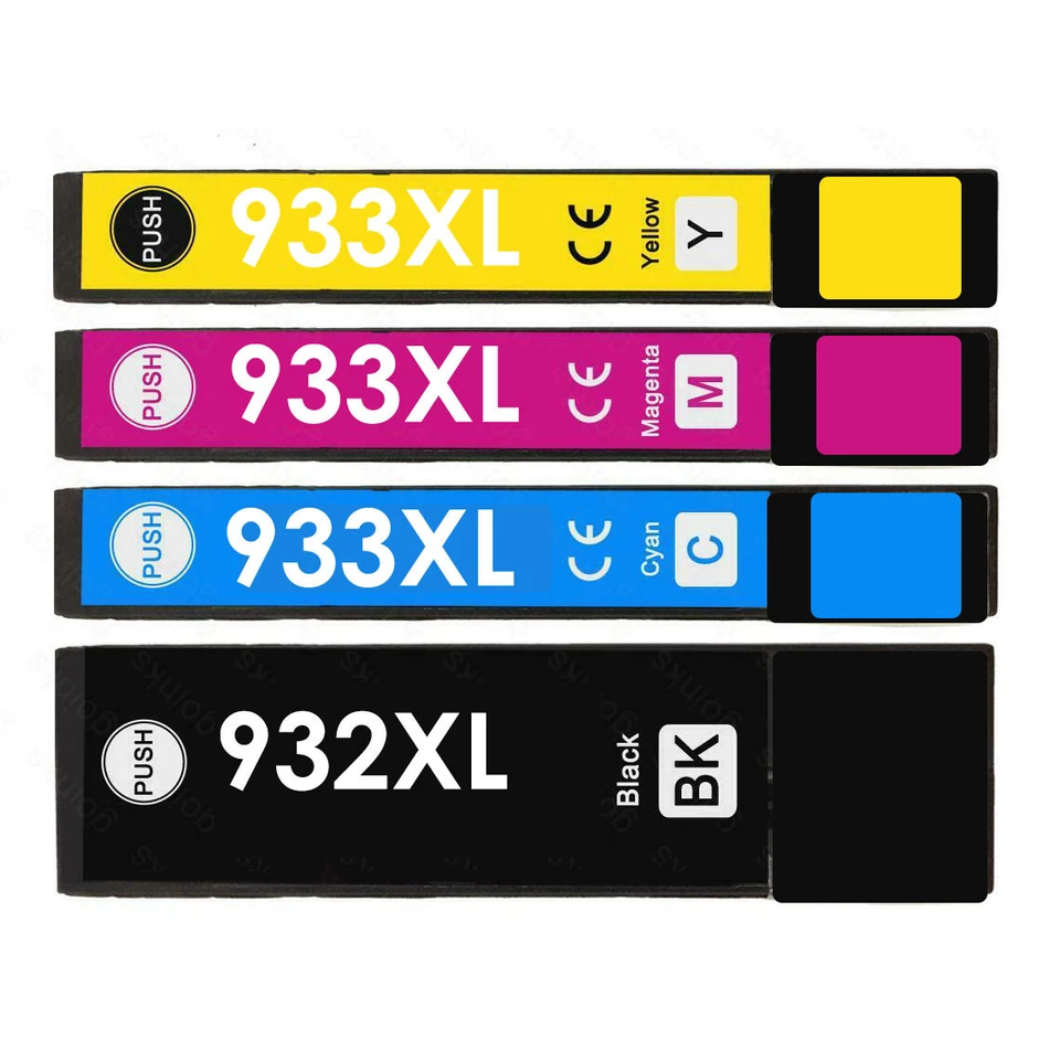 932XL 933XL Multi-Tintenpatronen für HP Officejet 6100 6600 7110 Drucker Nicht-Original-Zubehör-Hersteller - Bild 1 von 1