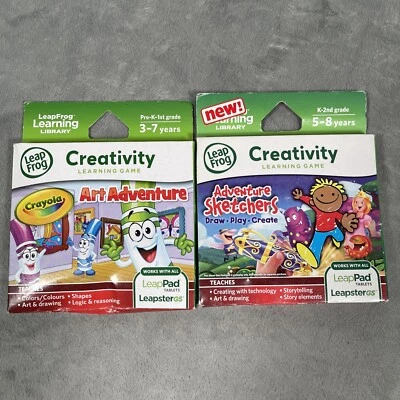 LeapFrog LeapPad Creativity Learning Games Art Adventure & Adventure Sketchers - Image 1 of 4