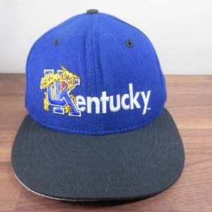 Vintage UK Wildcats Hat 90s New Era 5950 Fitted Wool Cap 7 1/8 NCAA Football - Picture 1 of 9