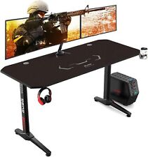 55" Gaming Desk Gamer Table PC Laptop Computer Desk Workstation with Mouse Pad