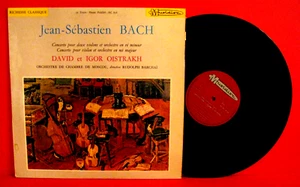 DAVID & IGOR OISTRAKH~JEAN SEBASTIEN-BACH CONCERTOS LP Import Musidisc - Picture 1 of 1