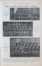 1901 PRINT GUARDS FOR SOUTH AFRICA SCOTS GUARDS COLDSTREAM & IRISH GUARDS