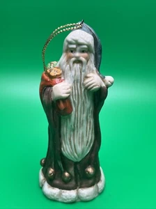 Vintage Porcelain Christmas Ornament St Nicholas - Picture 1 of 12