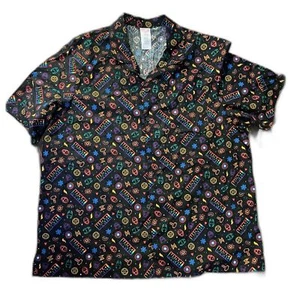 Colorful Thor, Spiderman, Cap't America Marvel Comics Short Sleeve Shirt NEW 2XL - Picture 1 of 10