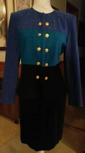 Amanda Smith Size 8 Petite 2pc Top & Skirt Outfit 21 1/2" Long - Picture 1 of 6