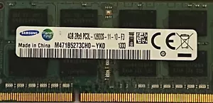 Samsung 4GB DDR3 SODIMM PC3L-12800 RAM Memory - Picture 1 of 1